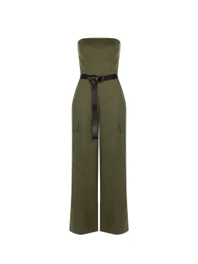Cargo Jumpsuit in Parachute-Effect