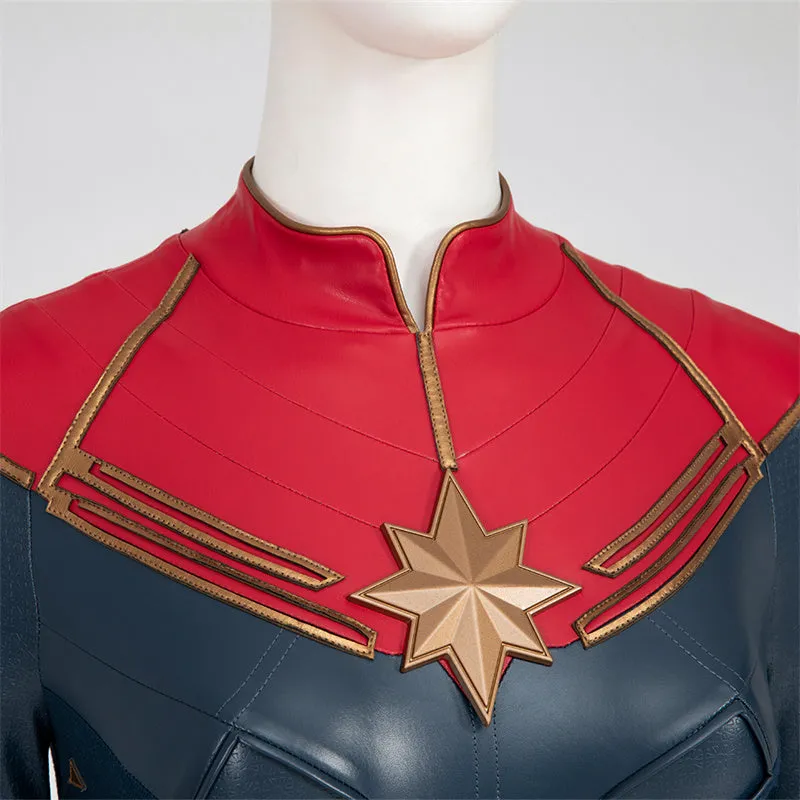 Carol Danvers Costume 2023 Captain Supergirl Battle Suit Halloween Superhero Cosplay Costume
