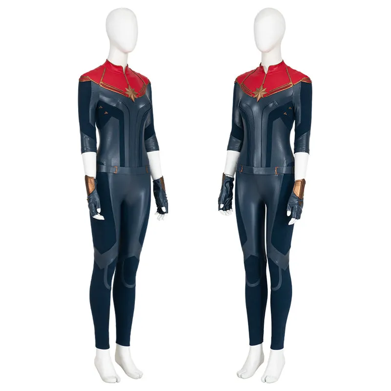 Carol Danvers Costume 2023 Captain Supergirl Battle Suit Halloween Superhero Cosplay Costume