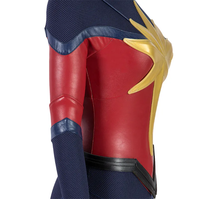 Carol Danvers Suit Amazing Captain Supergirl Cosplay Costumes Halloween Battle Suit