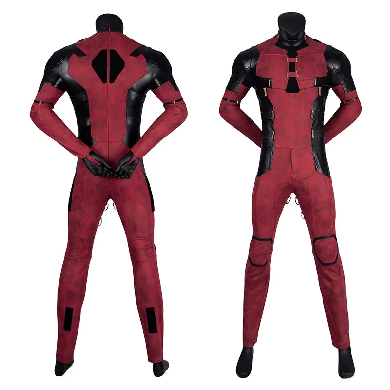 Deadpool 3 Cosplay Costume Deadpool Wade Wilson Leather Suit Deluxe Version