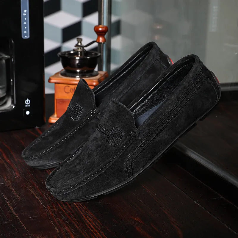 Men Shoes Big Size 38-48 Genuine Leather Mens Loafers Summer Sneakers