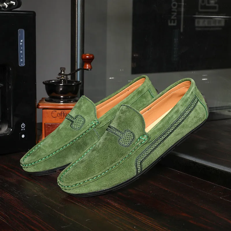 Men Shoes Big Size 38-48 Genuine Leather Mens Loafers Summer Sneakers