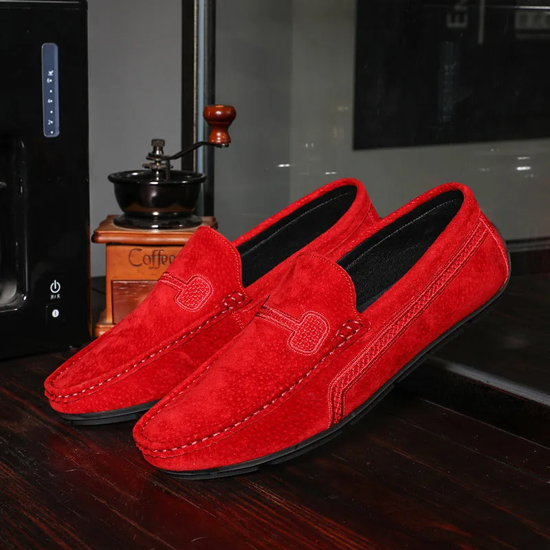 Men Shoes Big Size 38-48 Genuine Leather Mens Loafers Summer Sneakers