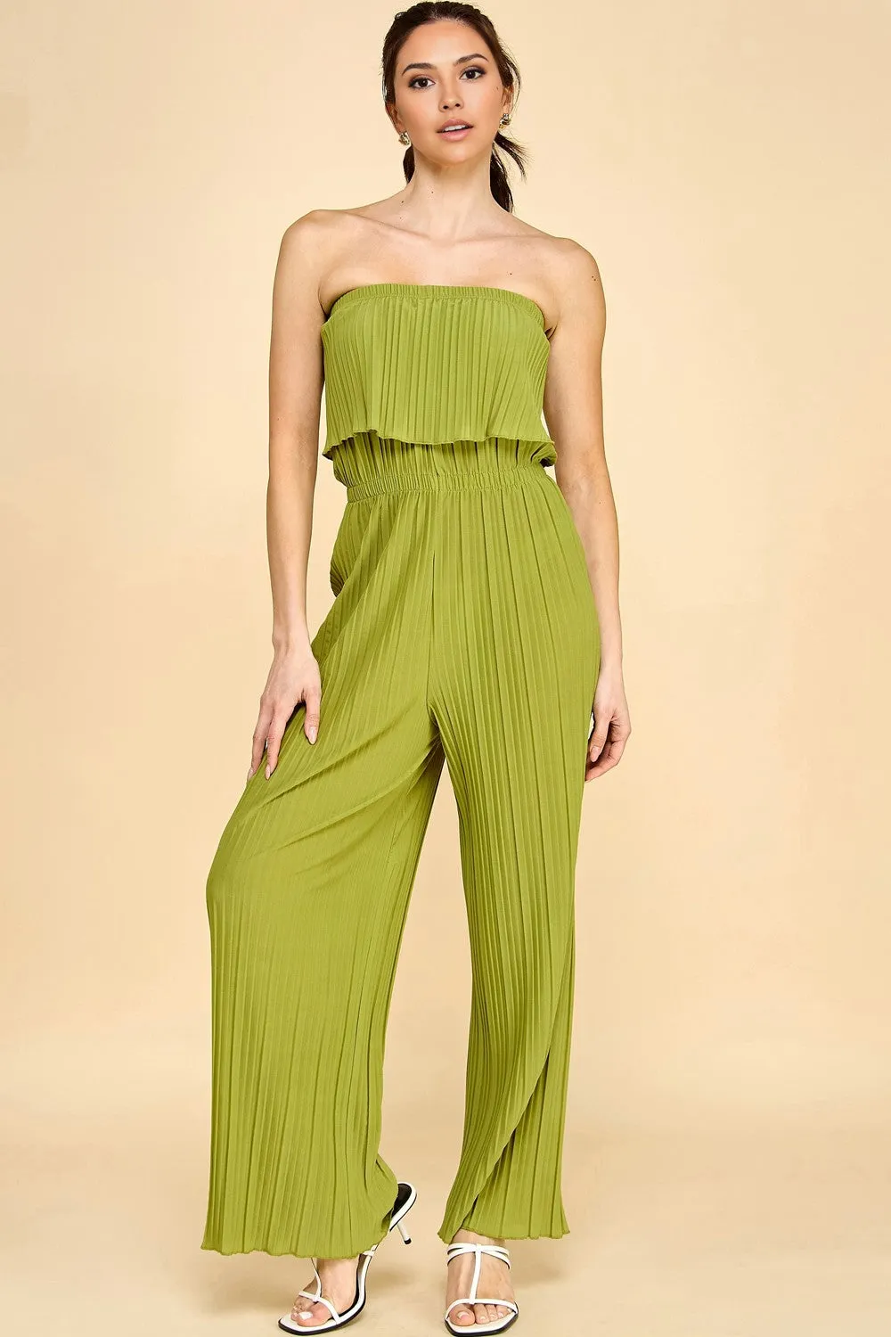 Pleated, Folded Jumpsuit